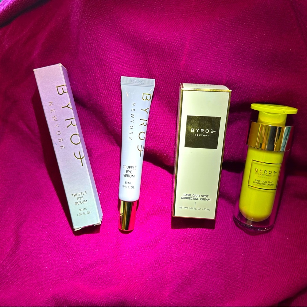 BYROE New York 2-piece bundle NIB Truffle Eye Serum & Basil Dark Spot Cream